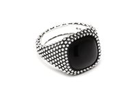 Anello Nove25 Puntinati in Argento Agata N25ANEPQ073-11 - N25ANEPQ073-11